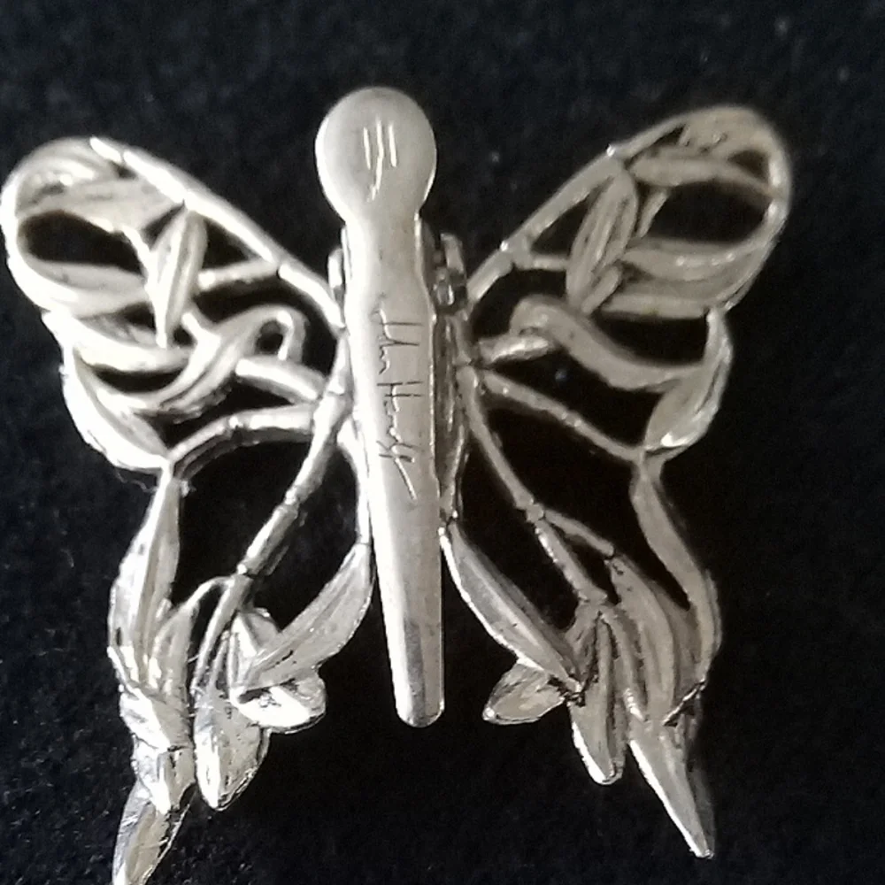 John Hardy Silver Butterfly Clip For Hair Or Clothes - Picture 2 of 2